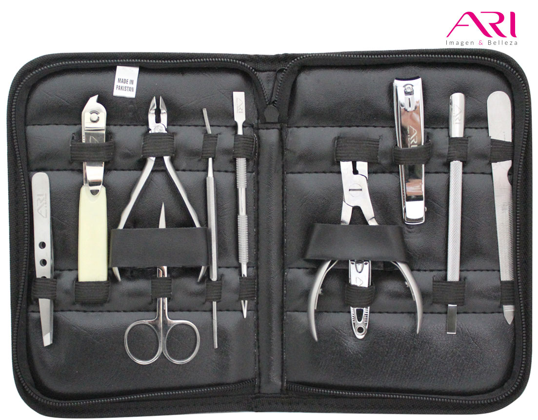 ESTUCHE PROFESIONAL MAN/PED 11 PZAS MS-11ARI