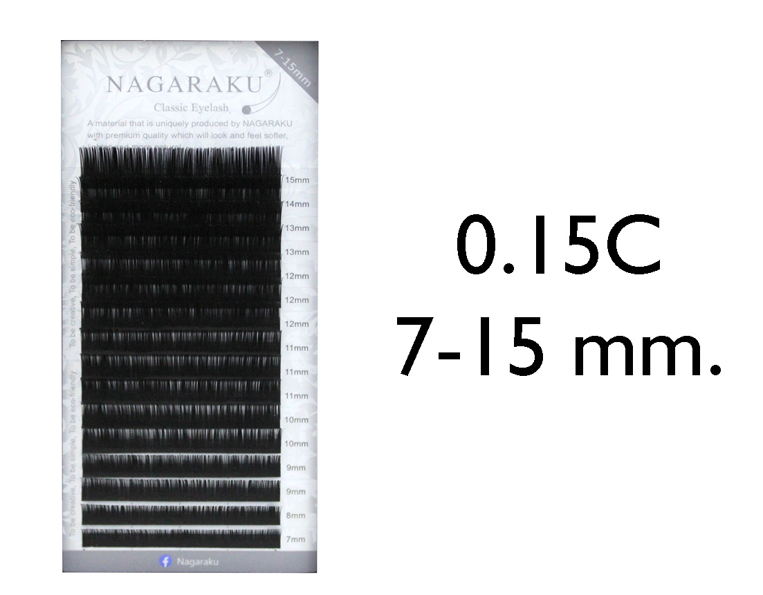 PESTAÑA NAGARAKU MIXTA 0.15C 7-15 MM