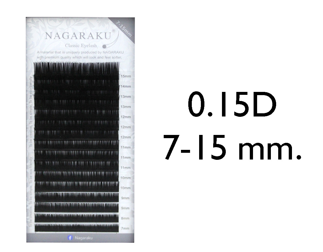 PESTAÑA NAGARAKU MIXTA 0.15D 7-15 MM
