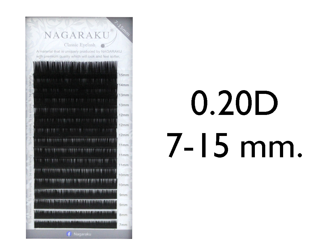 PESTAÑA NAGARAKU MIXTA 0.20D 7-15 MM