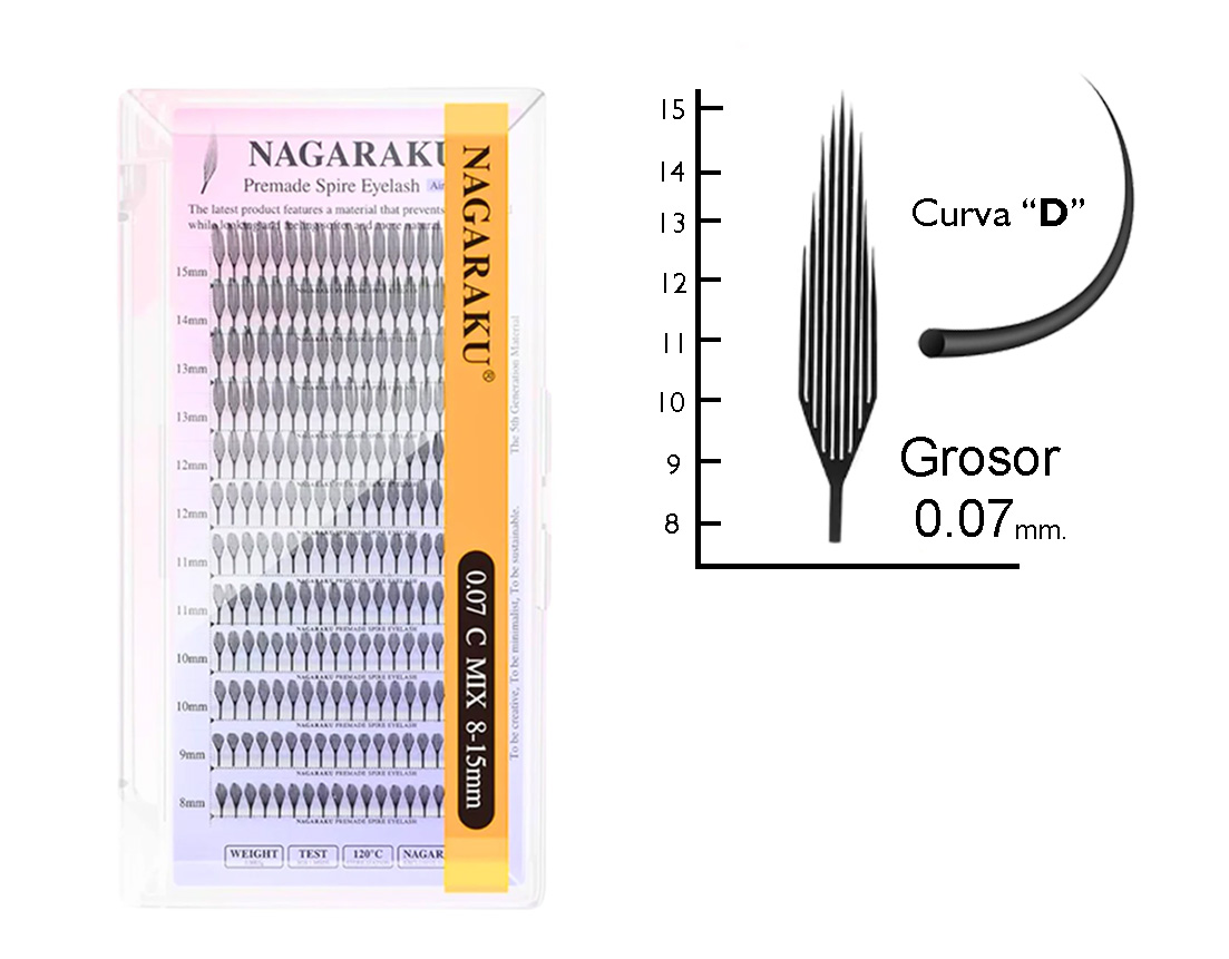 PEST NAGARAKU PLUMA PRE SPIRE 0.07DMIX 8-15MM