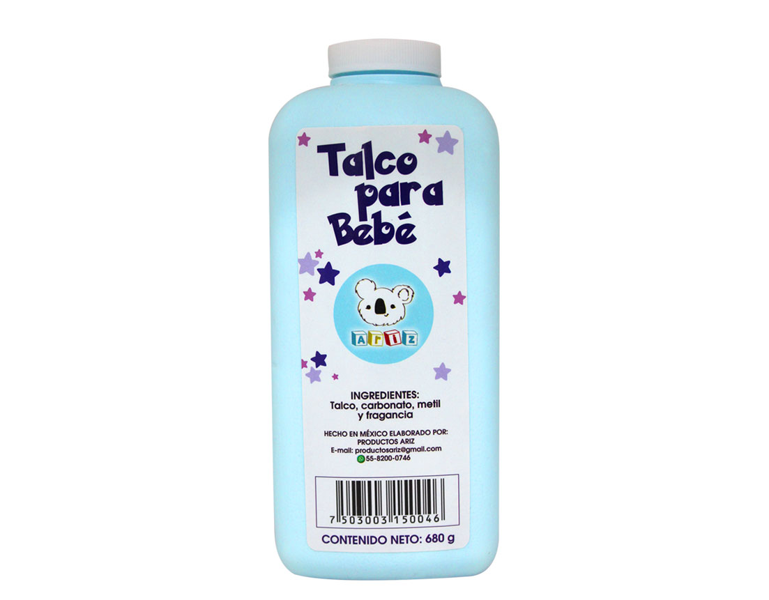 TALCO P/BEBE GDE. AZUL 680 GR.