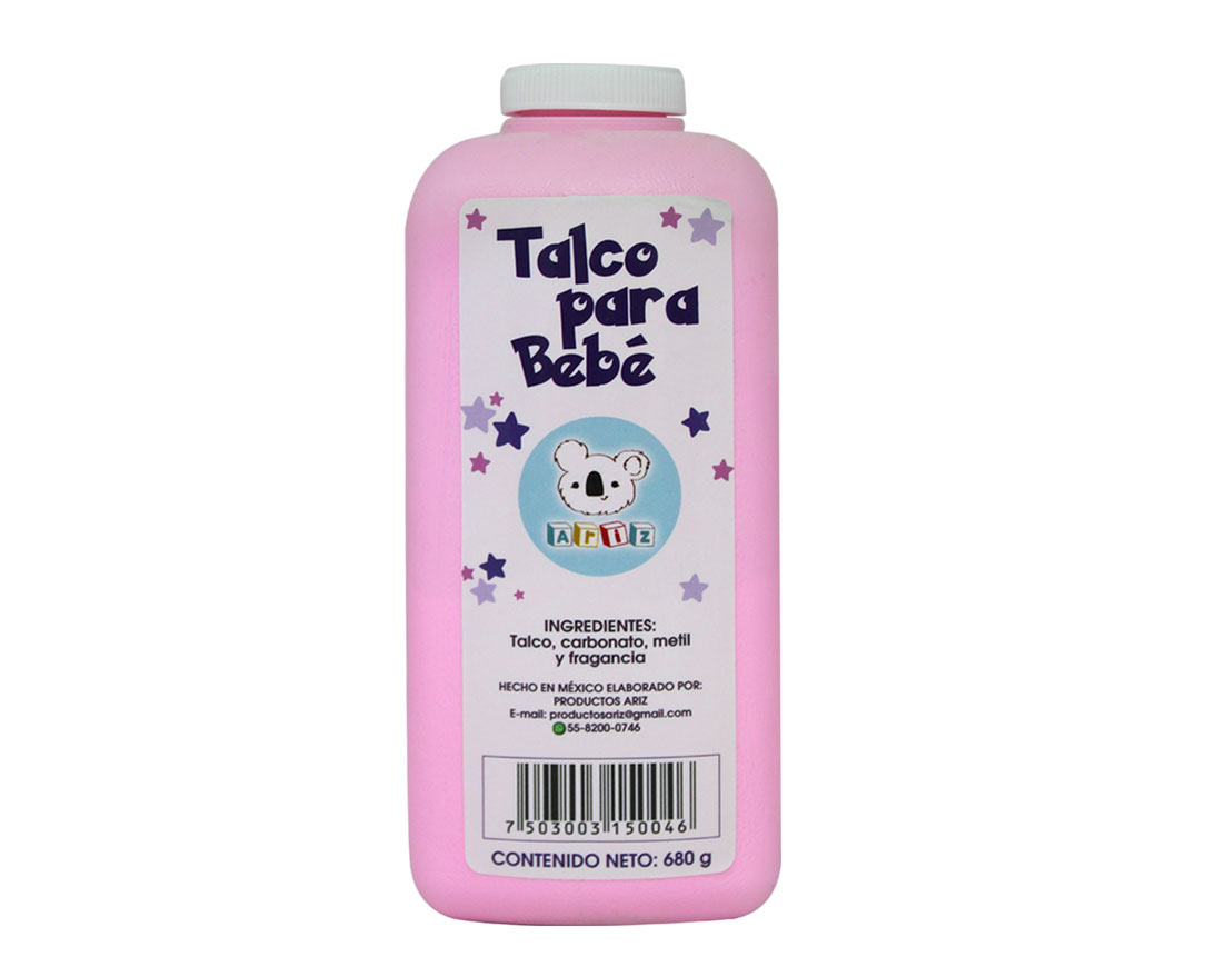TALCO P/BEBE GDE. ROSA  680 GR.