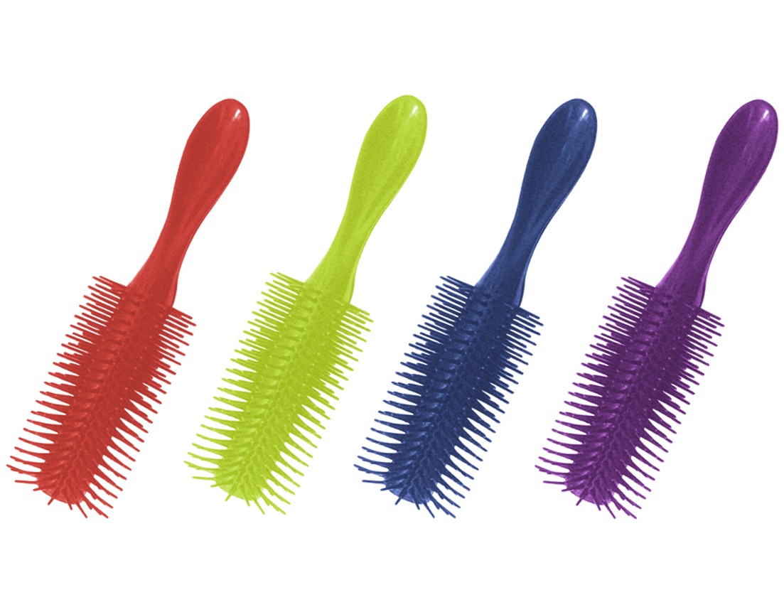 CEPILLO ABANICO 4 COLORES CAJA C/400PZS