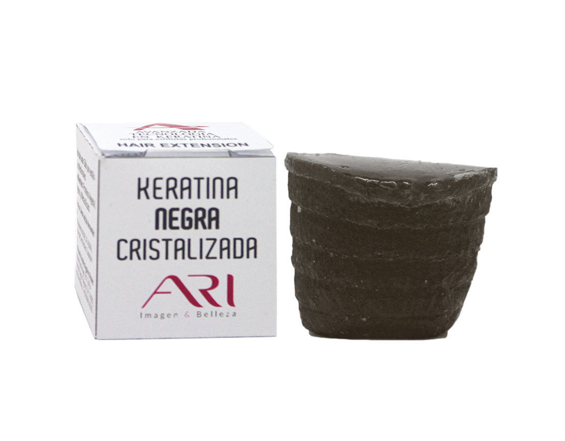 KERATINA CRISTALIZADA NEGRA EN CAJA 30 GRS ARI