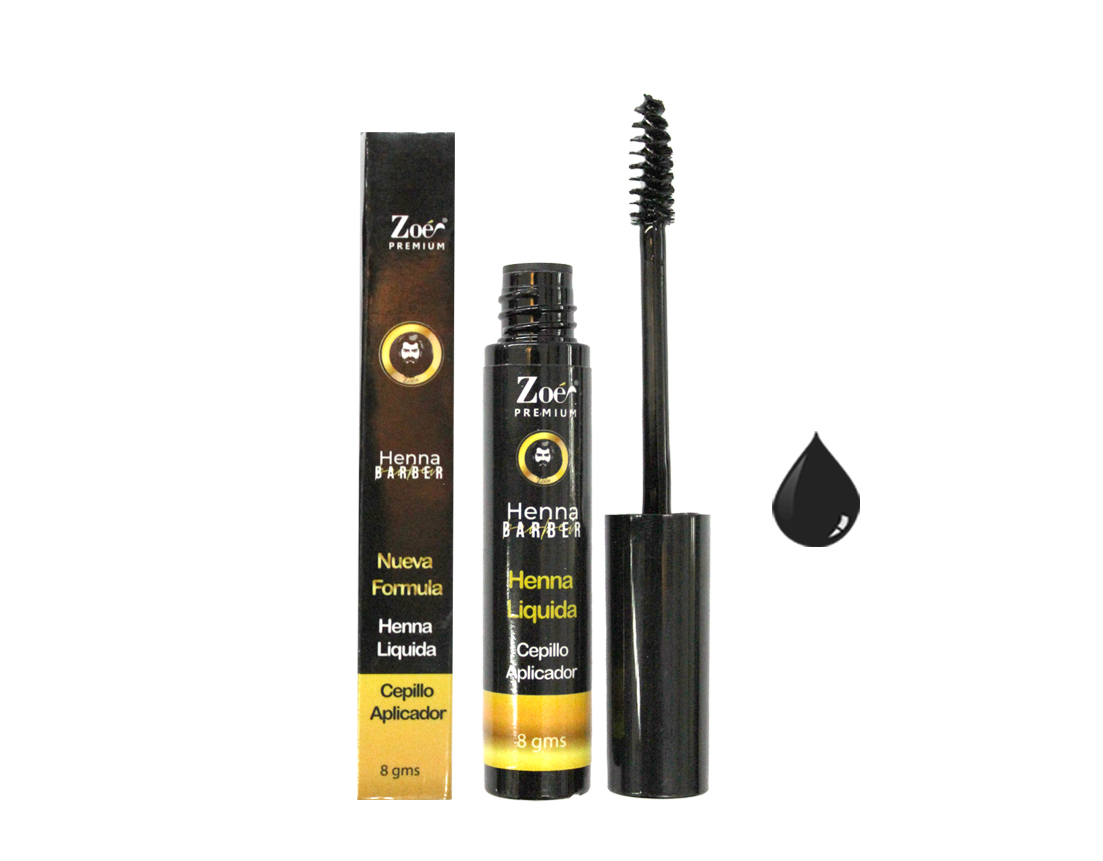 HENNA BARBER LIQUIDA CEPILLO NEGRA