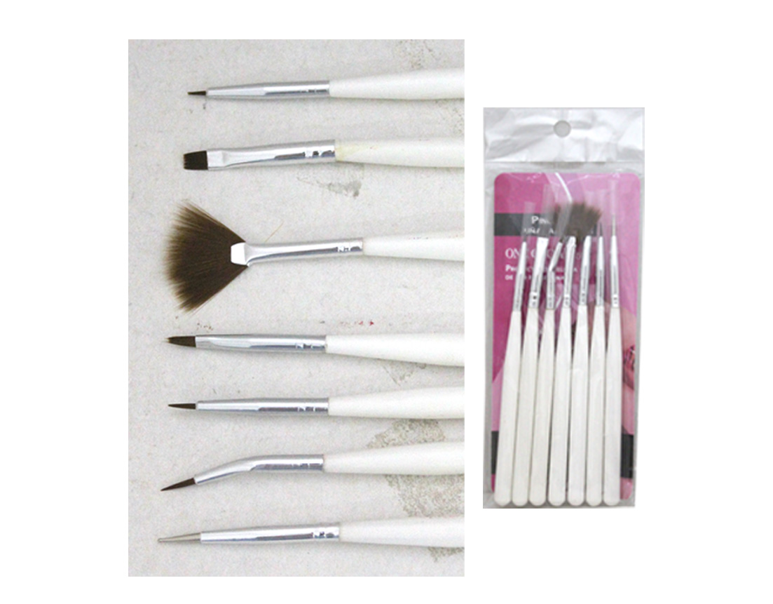KIT DE PINCELES P/DECORAR UÑAS C/7PZ BE4673-1