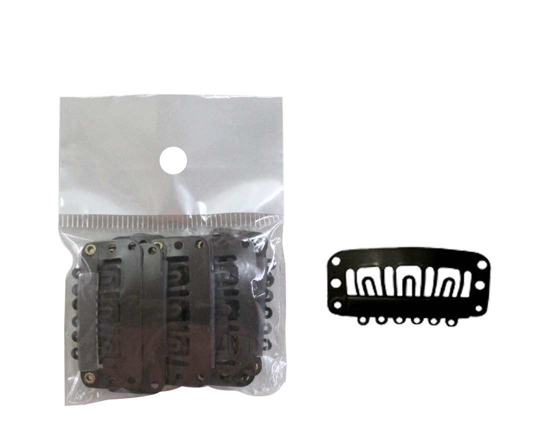 CLIP PEINETA P/EXT.COR.MED.NG C/12PZAS