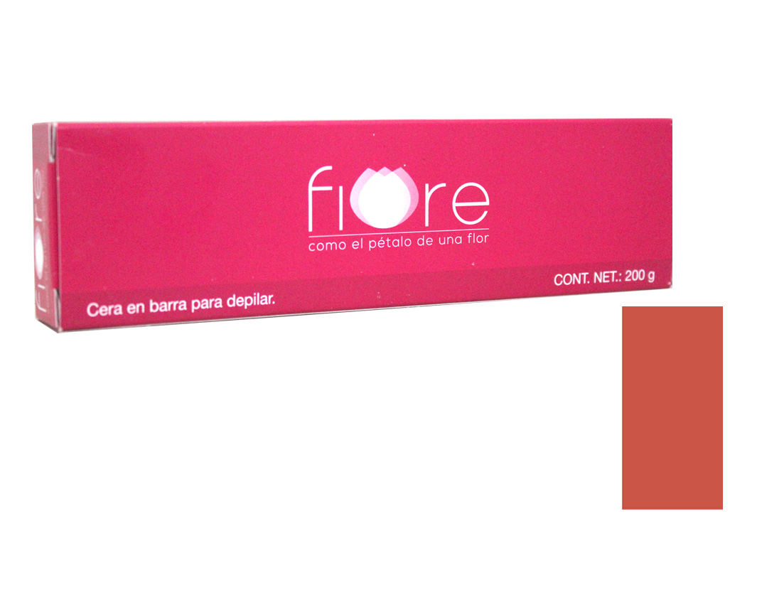 CERA BARRA PLANA ROJA 200 GRS FIORE