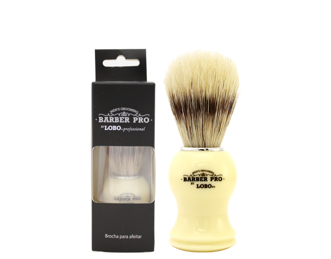 BROCHA AFEITAR BLANCA BARBER PRO LOBO 1432-00