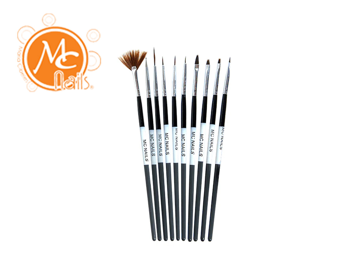 PAQUETE DE PINCEL PARA MANO ALZADA 10PZ MCPL142