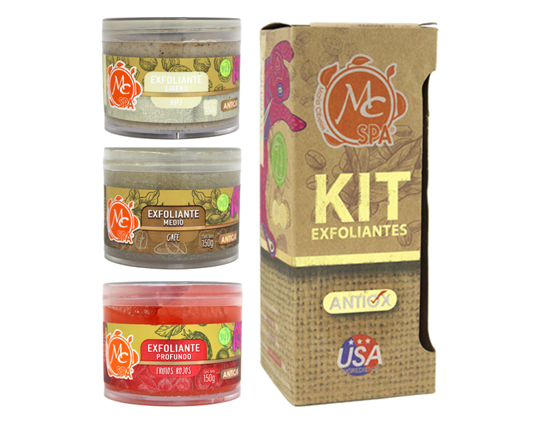KIT EXFOLIANTE  C/3 PZS 150G MSKE 001