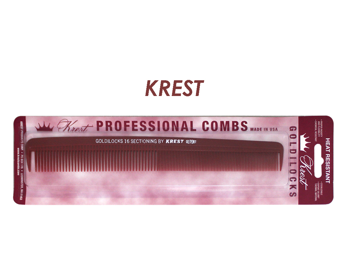 PEINE PELUQUERO KREST VINO 8 1/2" C/GANCHO G16