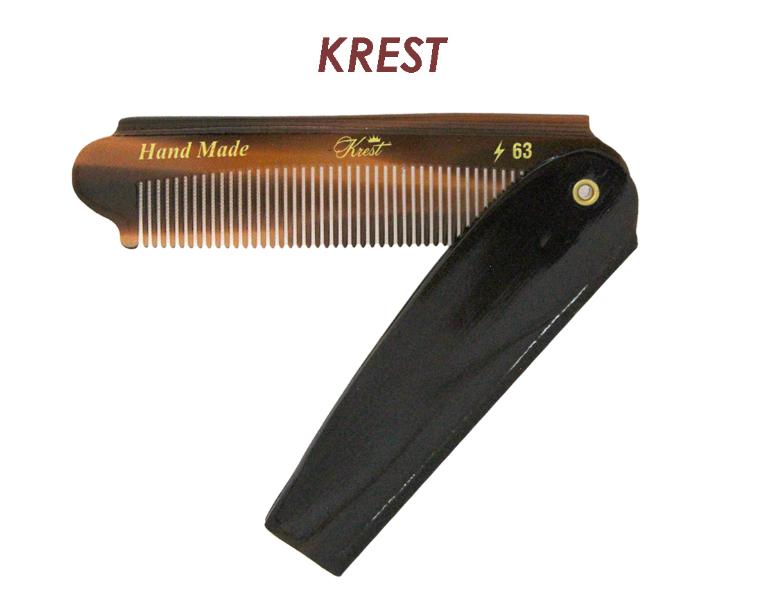 PEINE P/CABALLERO KREST C/FUNDA 4" KM63